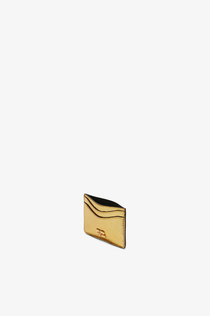 Gold Bou Card Holder in Metallic