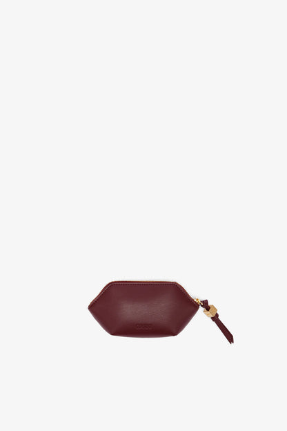 Burgundy Bou Coin Purse in Burgundy