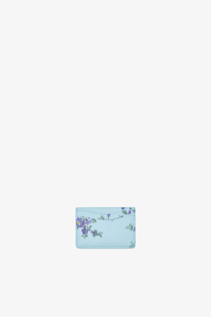 Iced Aqua Bou Card Holder in Blue