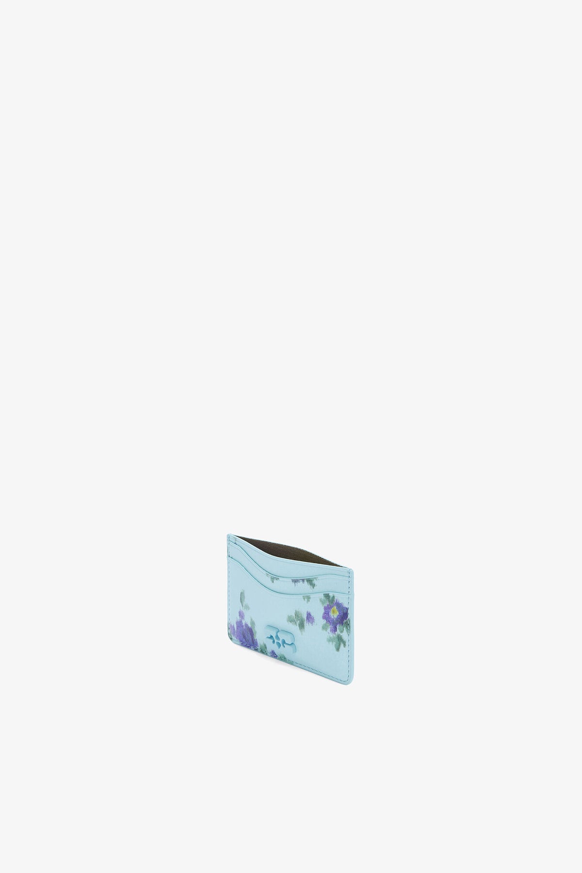 Iced Aqua Bou Card Holder in Blue