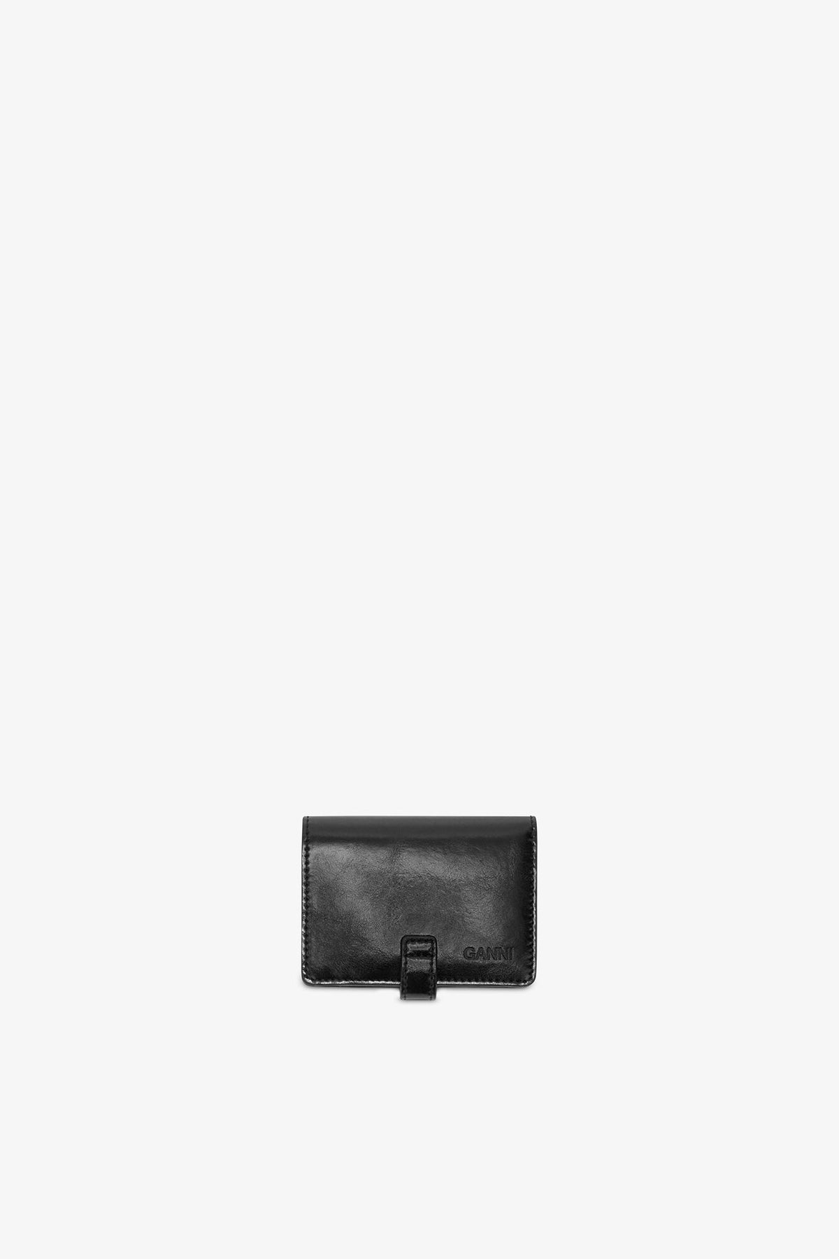 Black Sue Slim Card Holder in Black