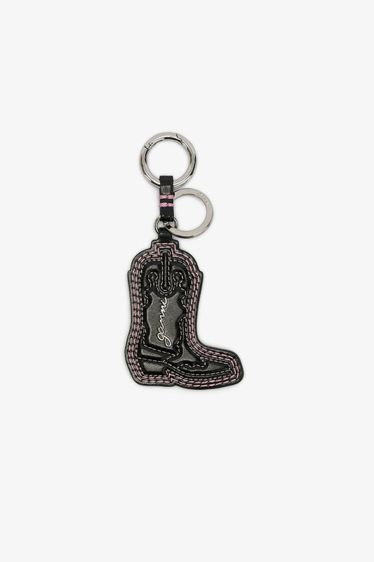 Western Boot Keyring in Black