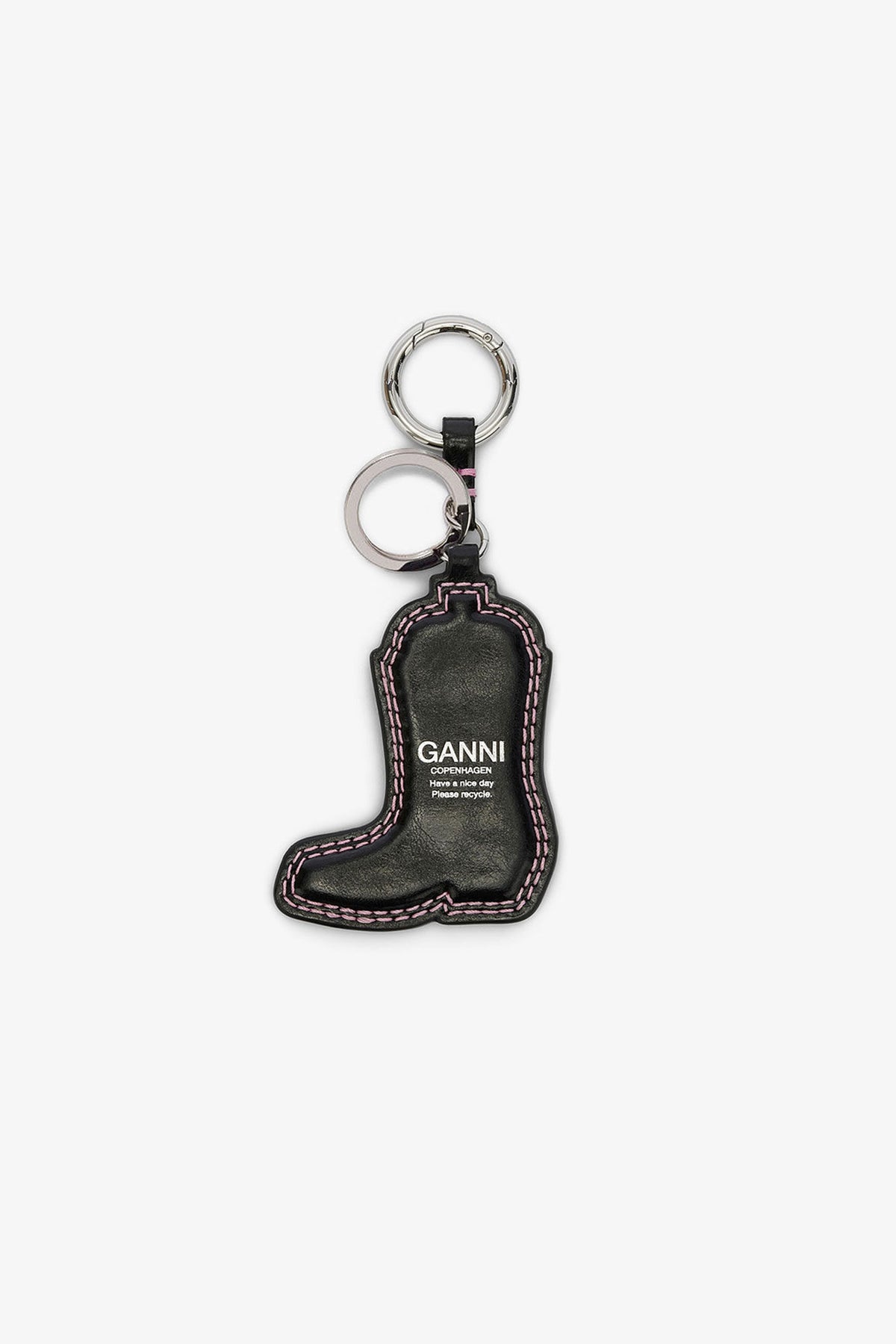 Western Boot Keyring in Black