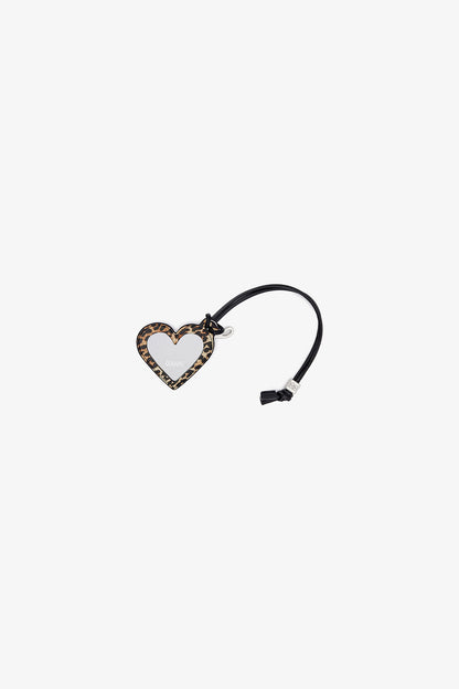 Leopard Leopard Print Bou Heart Mirror