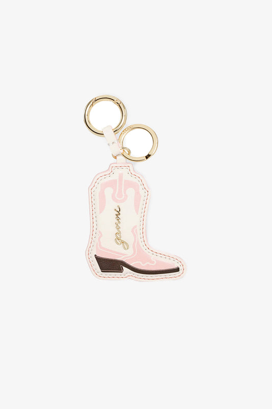 Chalk Pink Pink Western Boot Keyring