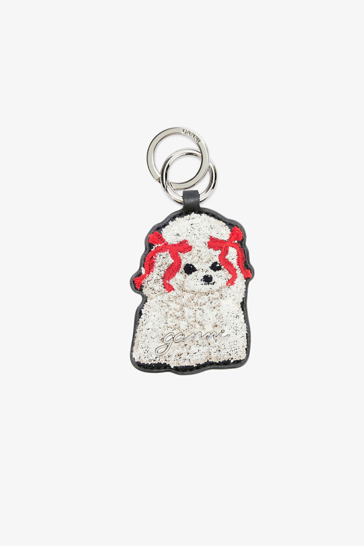 Black Joy Dog Bow Keyring