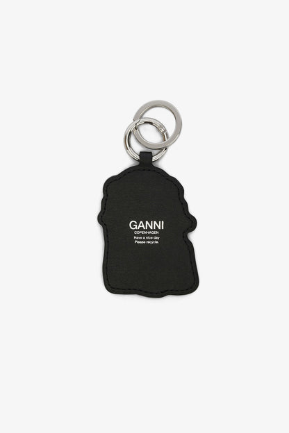 Black Joy Dog Bow Keyring