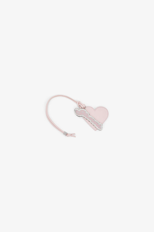 Chalk Pink Heart Mirror in Pink