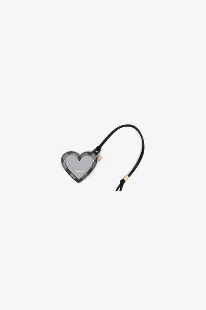 Black Black Bou Heart Mirror