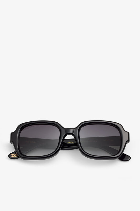 Black GANNI x Ace & Tate Black Twiggy Sunglasses