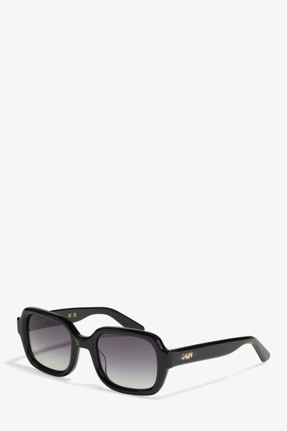Black GANNI x Ace & Tate Black Twiggy Sunglasses