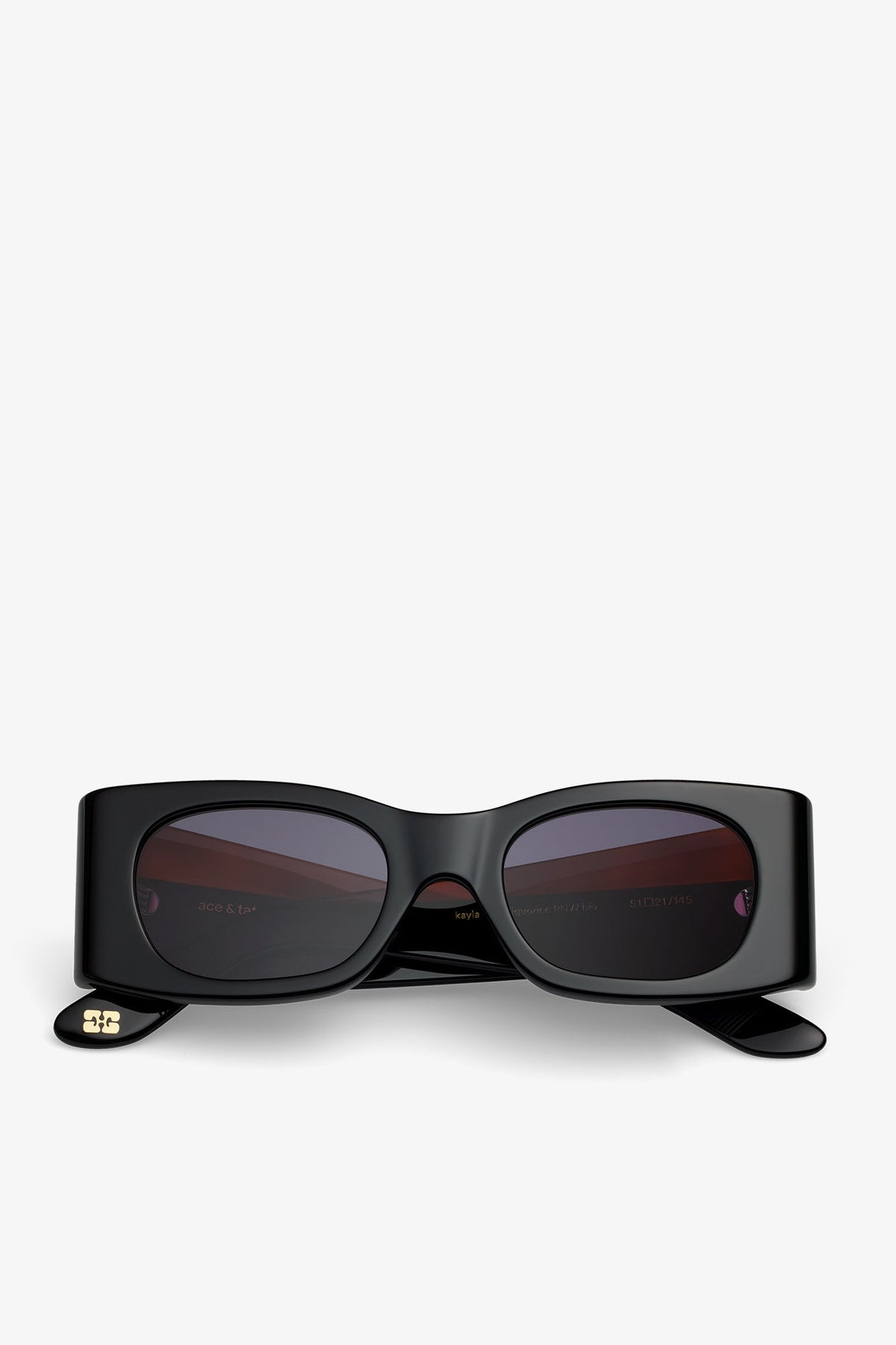 Black GANNI x Ace & Tate Black Kayla Sunglasses