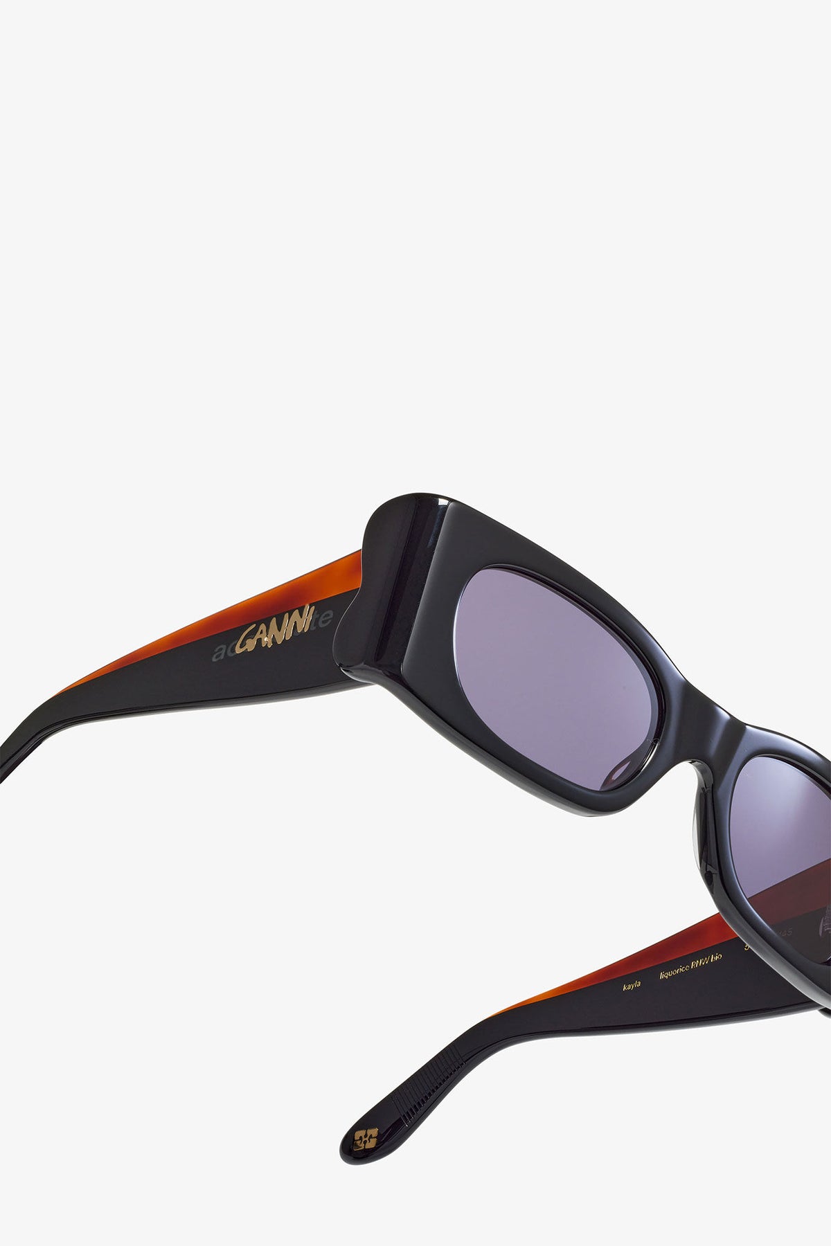 Black GANNI x Ace & Tate Black Kayla Sunglasses