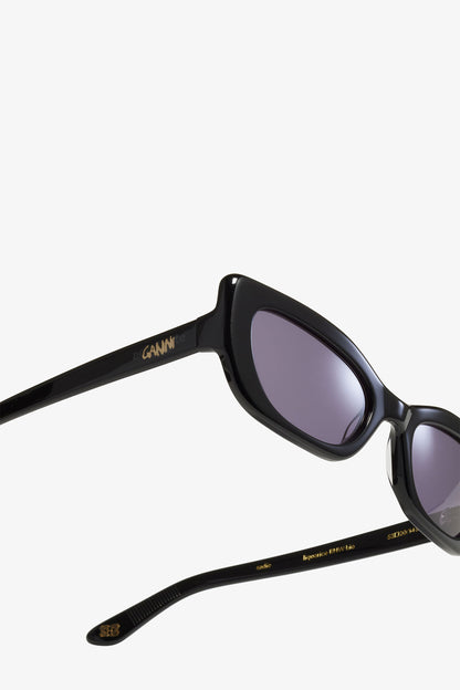 Black GANNI x Ace & Tate Black Sadie Sunglasses