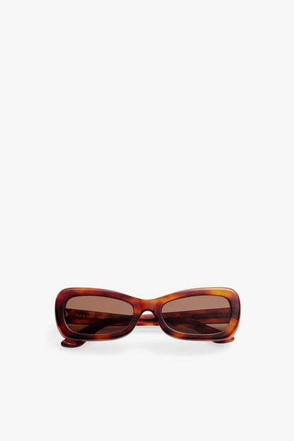 Tiger's Eye GANNI x Ace & Tate Brooke Sunglasses