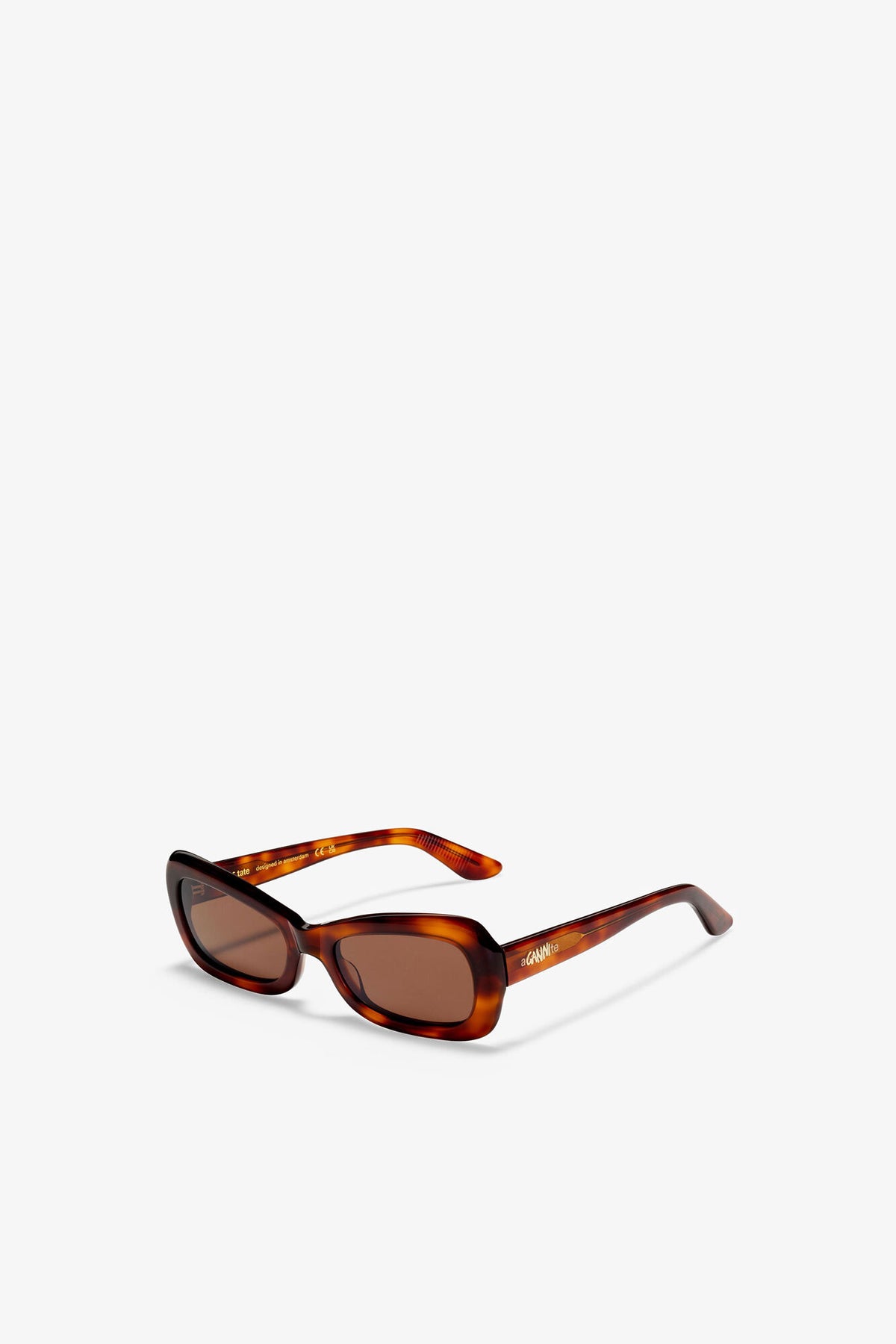 Tiger's Eye GANNI x Ace & Tate Brooke Sunglasses