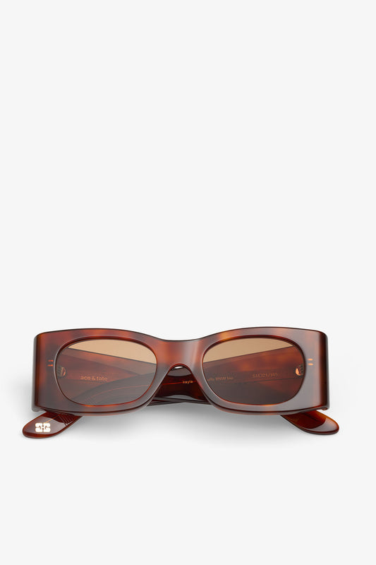 Tiger's Eye GANNI x Ace & Tate Tiger's Eye Kayla Sunglasses