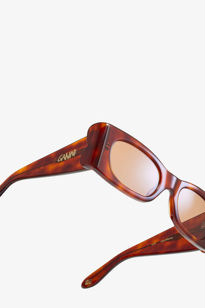 Tiger's Eye GANNI x Ace & Tate Tiger's Eye Kayla Sunglasses