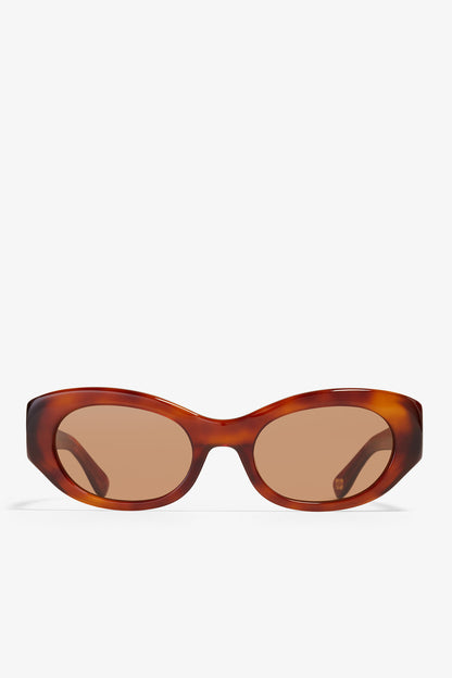 Tiger's Eye GANNI x Ace & Tate Tiger's Eye Dakota Sunglasses