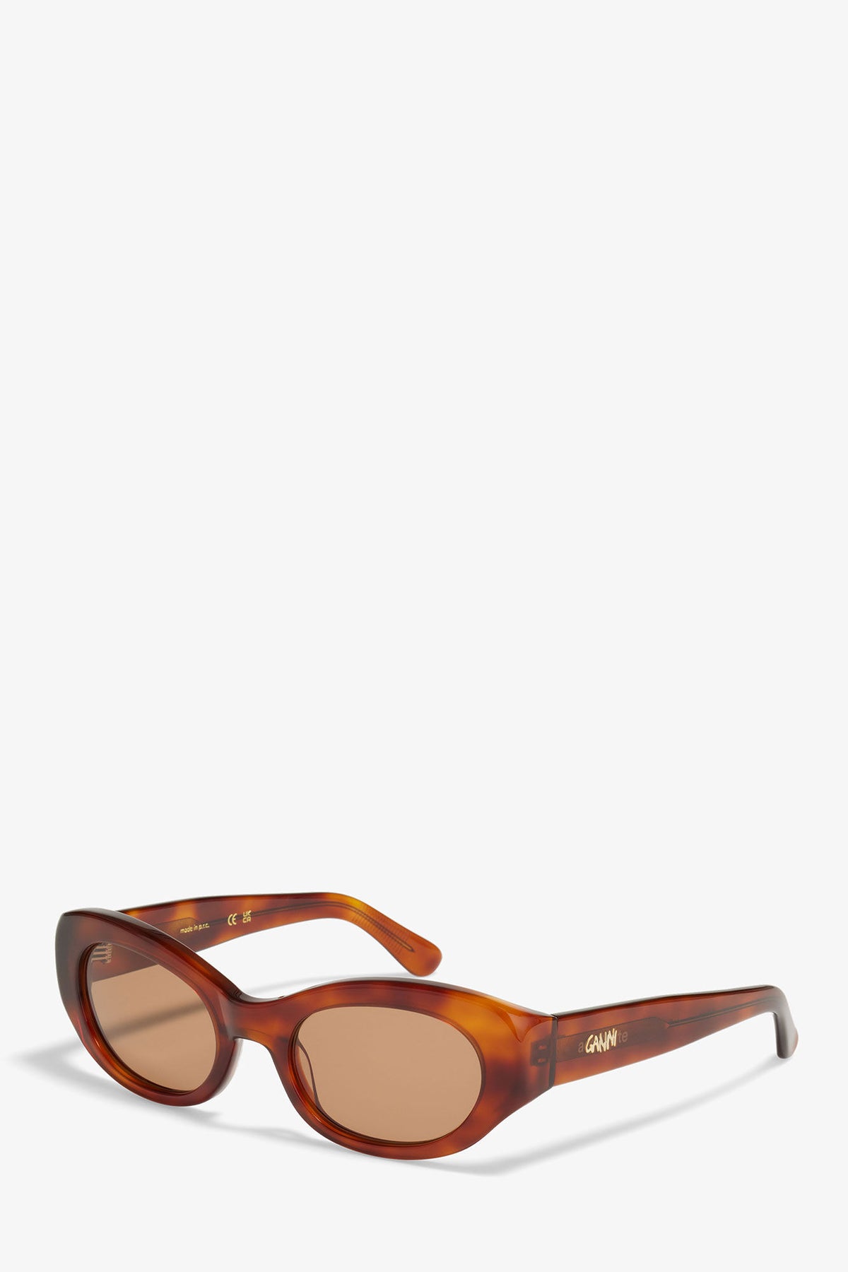 Tiger's Eye GANNI x Ace & Tate Tiger's Eye Dakota Sunglasses