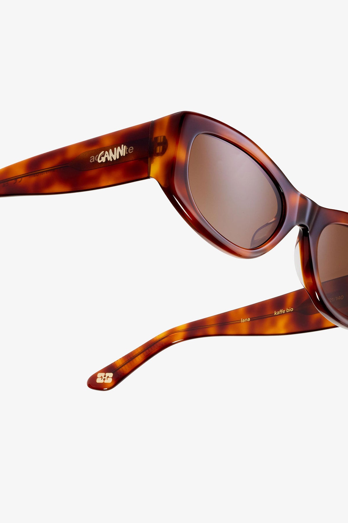 Tiger's Eye GANNI x Ace & Tate Lana Sunglasses