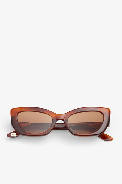 Tiger's Eye GANNI x Ace & Tate Tiger's Eye Sadie Sunglasses
