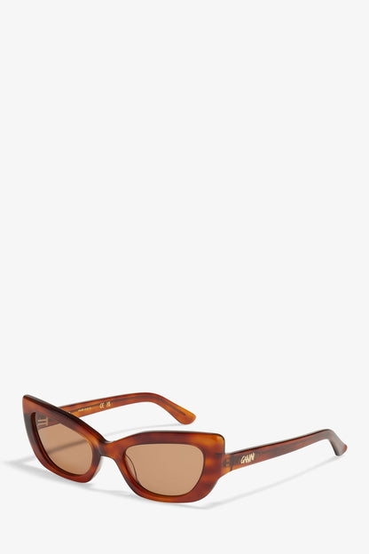Tiger's Eye GANNI x Ace & Tate Tiger's Eye Sadie Sunglasses