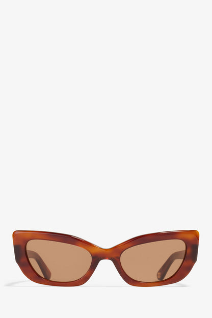 Tiger's Eye GANNI x Ace & Tate Tiger's Eye Sadie Sunglasses