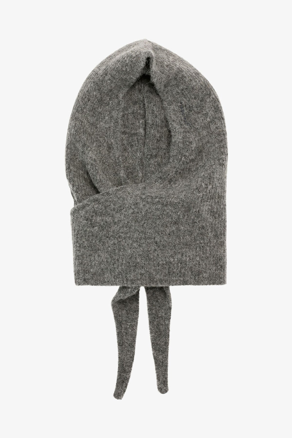 Paloma Melange Grey Soft Wool Balaclava