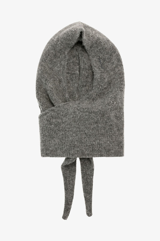 Paloma Melange Grey Soft Wool Balaclava