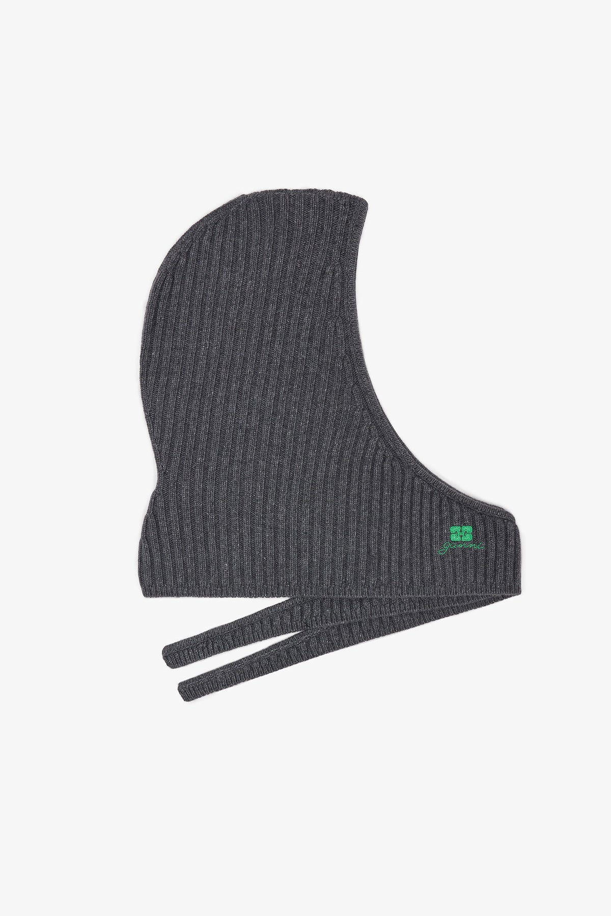 Charcoal Grey Grey Wool Mix Balaclava
