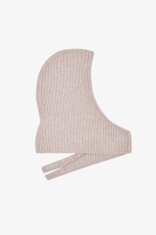 Sand Beige Wool Mix Balaclava