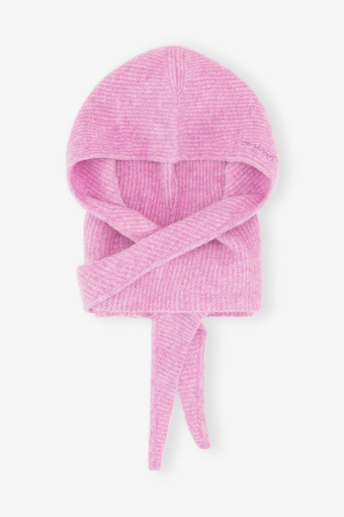 Corsage Pink Soft Wool Balaclava