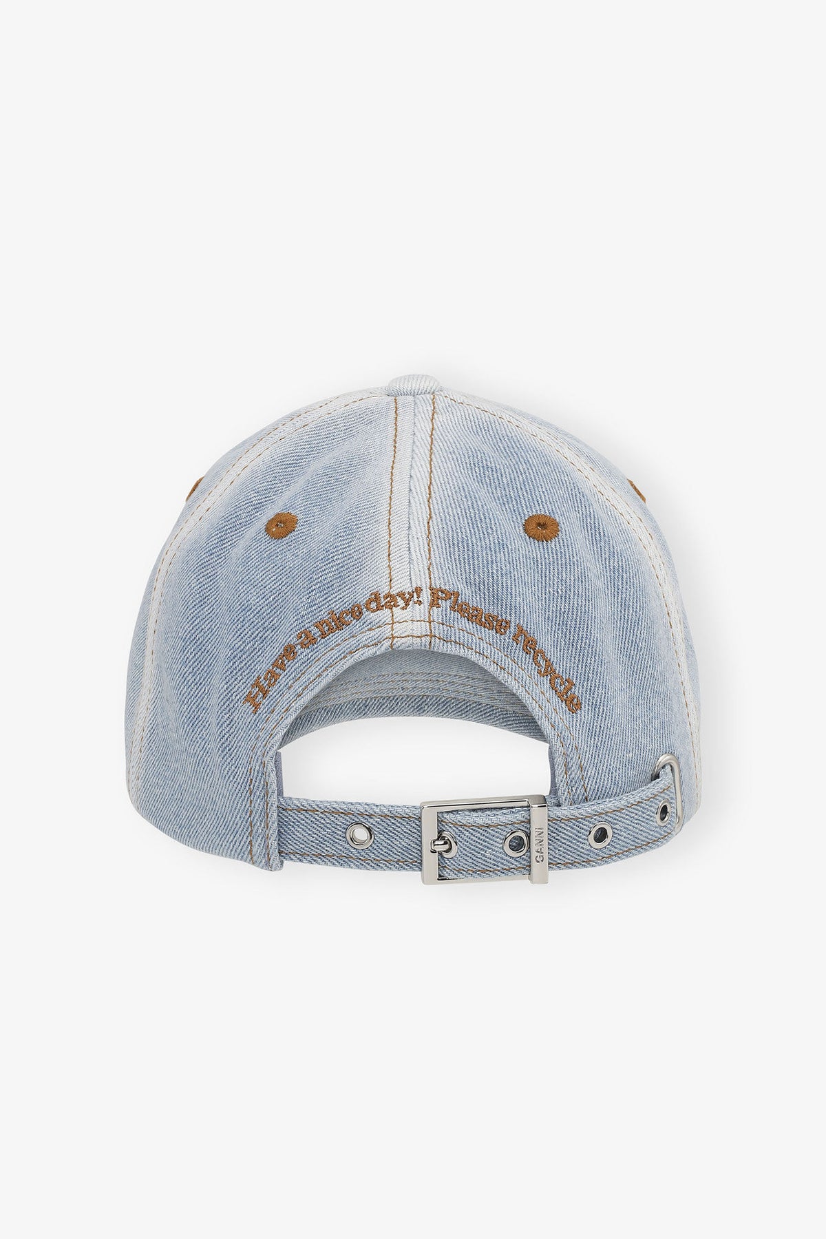 Light Denim Cap in Light Blue Denim