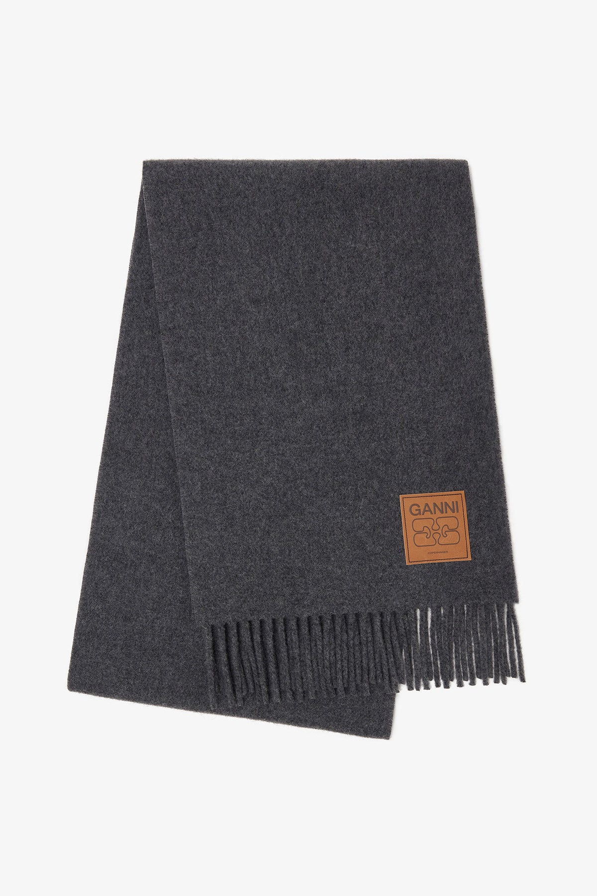 Paloma Melange Grey Wool Scarf